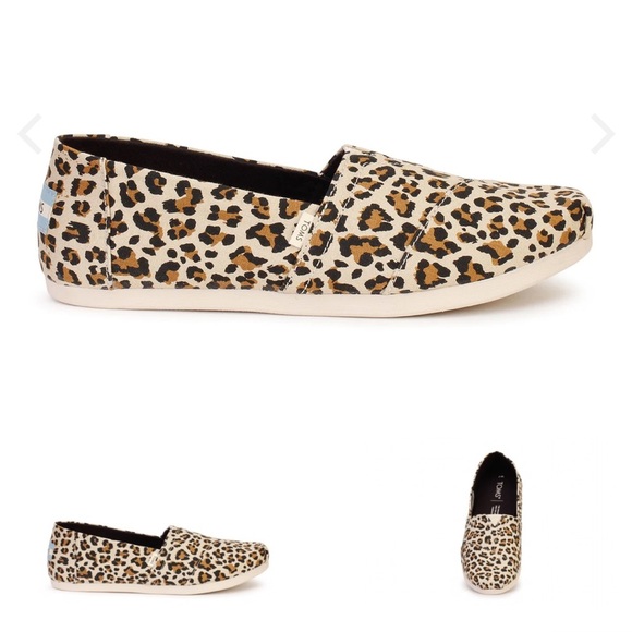 Toms | Women’s cream/black/brown Alpargata Animal Print Casual Slip-On Shoes 7.5 - Picture 1 of 15